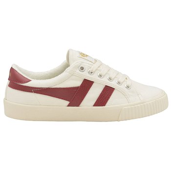 Gola Classics Women's Tennis Mark Cox Trainers Off White/Deep Red CLA280WR - 41 - GOLA