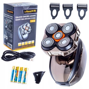 Golarka Akumulatorowa Męska Maszynka do Golenia Led Trymer 5D USB-C - inna (Inny)