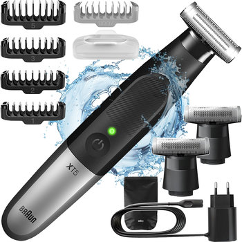 GOLARKA BRAUN SERIES 5 XT FLEX 4D 360° DWUSTRONNA WET&DRY+ TRYMER + NASADKI - Braun