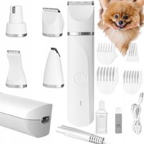 Golarka Dla Zwierząt Do Strzyżenia Z 4 Końcówkami Pilnik Do Pazurów Trymer