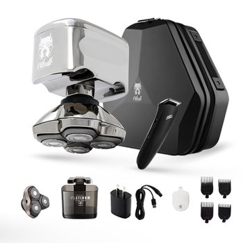 Golarka Do Głowy I Twarzy Skull Shaver Pitbull Diamond Pro - Prezent Świąteczny Dla Mężczyzn, Elektryczna Maszynka Do Golenia Z Etui Podróżnym, Trymerem I Wodoodpornością - Inny producent