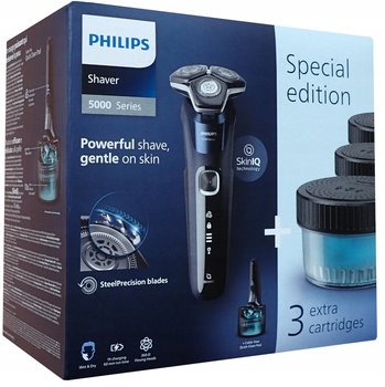 Golarka Męska Maszynka Philips Shaver S5885/69 + Baza + 4x Wkład + Etui - inna (Inny)