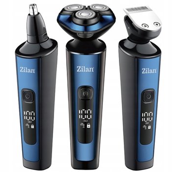 Golarka Męska Trymer Maszynka Do Brody Głowy Nos Uszy Wet&Dry Usb Aion 3W1 - Zilan