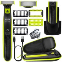 Golarka OneBlade PHILIPS QP2630/30 - do brody i ciała etui podstawka wodoodporna akumulator 45min nasadki podróżna