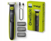 GOLARKA PHILIPS ONE BLADE DO ZAROSTU DWUSTRONNA DO GOLENIA + NASADKI Philips