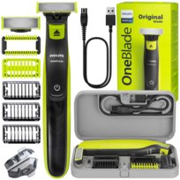 Golarka PHILIPS OneBlade QP2724/10 - Zestaw do twarzy i ciała etui nasadki podróżna maszynka elektryczna męska wielofunkcyjna Philips