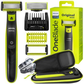 Golarka Philips ONEBLADE QP2824/20 - do twarzy i ciała etui wodoodporna akumulatorowa trymer nasadki USB - Philips