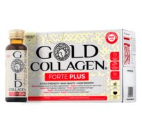 Gold Collagen Forte Plus 10 x 50 ml | Zaawansowany suplement diety wspierający włosy, skórę i paznokcie