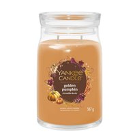 Golden Pumpkin - Yankee Candle Signature - Duża Świeca Zapachowa Z Dwoma Knotami - Nowość 2025