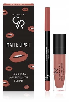 Golden Rose Matte LipKit Zestaw do Ust pomadka + kredka Warm Sable - Golden Rose