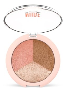 Golden Rose, Nude Look, wypiekane pudry do twarzy 3w1, 19 g - Golden Rose