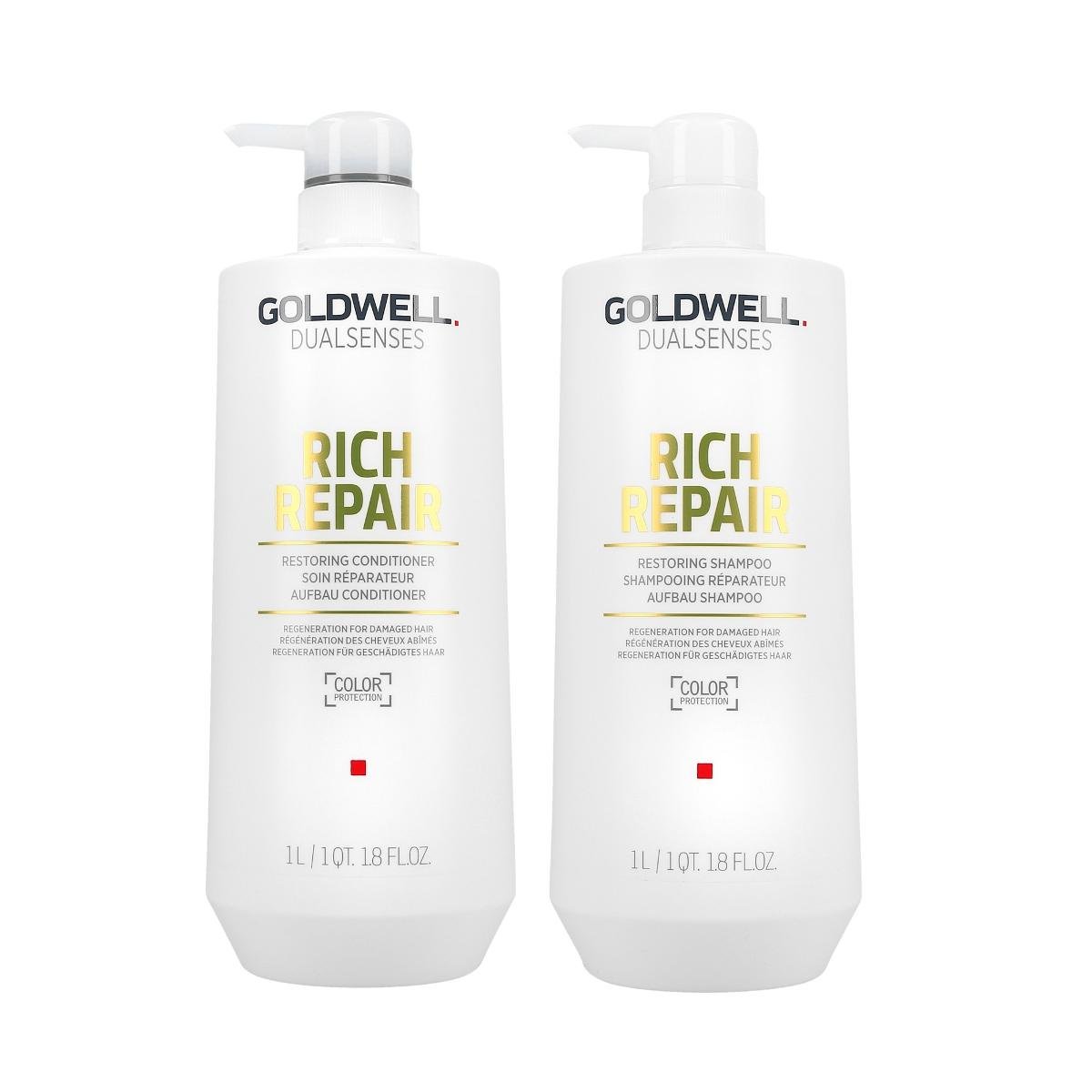 Goldwell Dualsenses Rich Repair Zestaw Kosmetyk W Do W Os W 2 Szt   Goldwell Dualsenses Rich Repair Zestaw Kosmetykow Do Wlosow 2 Szt B Iext124531081 