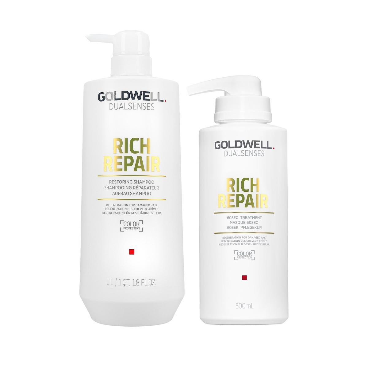 Goldwell Dualsenses Rich Repair Zestaw Kosmetyk W Do W Os W 2 Szt   Goldwell Dualsenses Rich Repair Zestaw Kosmetykow Do Wlosow 2 Szt B Iext68935705 