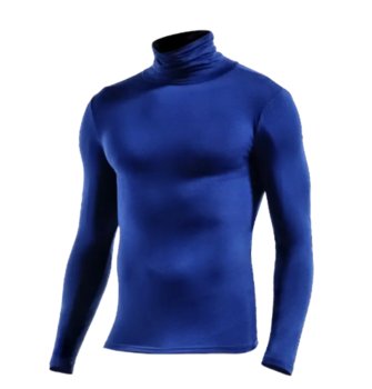 GOLF TERMOAKTYWNY antybakteryjny BIELIZNA niebieski. Modalne włókno celulozowe, Rozmiar XL - Inna marka