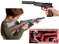 Gonher, Zestaw Agenta, Karabin, Pistolet, Lornetka