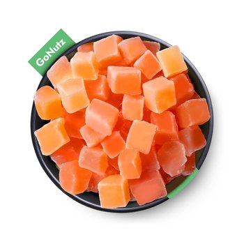 GONUTZ Papaja kandyzowana bez siarki w kostce w kostce 8-10mm 1kg - GONUTZ.PL