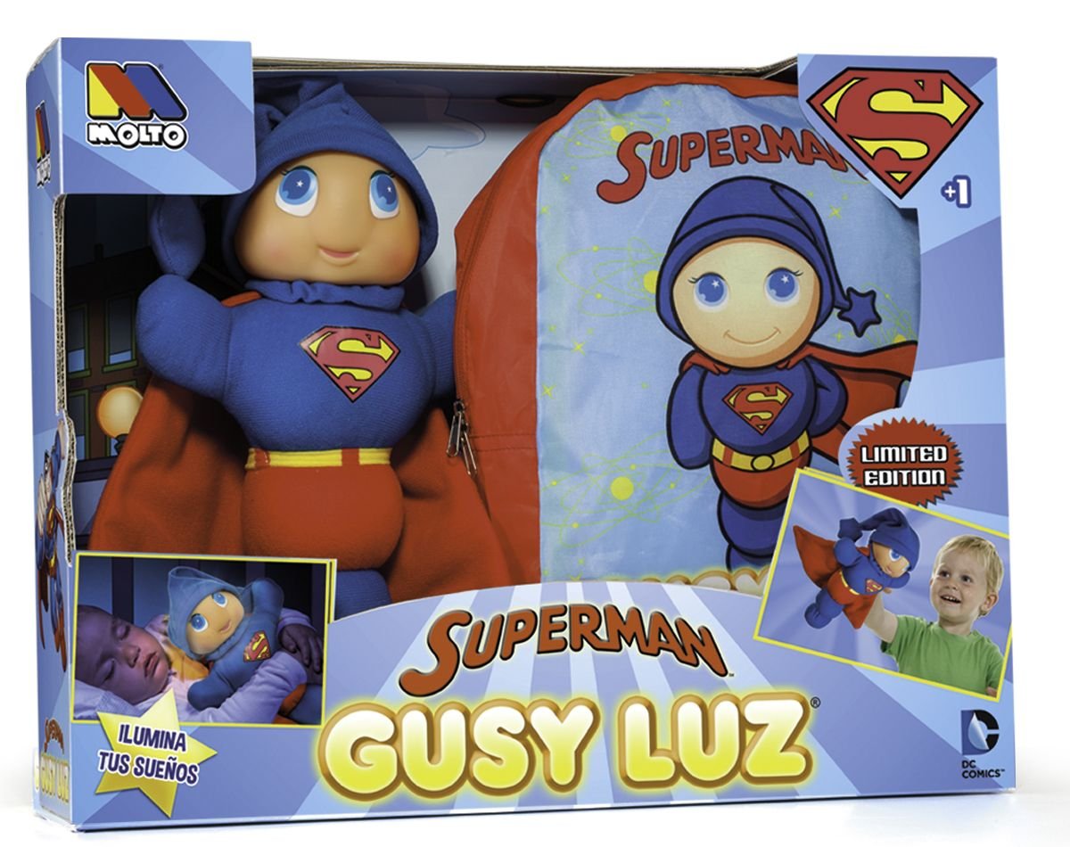 Gonzo Toys, Superman, przytulanka Gusy Luz z plecakiem