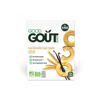 Good Gout Bio Ciasteczka Waniliowe, 80G - Good Gout