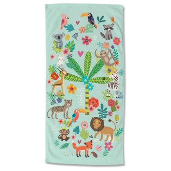 Good Morning Ręcznik plażowy HAPPY, 75x150 cm, kolorowy - Good Morning