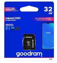 GOODRAM KARTA MICRO SD 32 GB MICRO 10 UHS-I + ADAPTER BLISTER O78