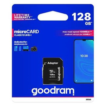 GOODRAM Karta Pamięci MicroSDXC 128GB CL10 UHS I + Adapter - GoodRam