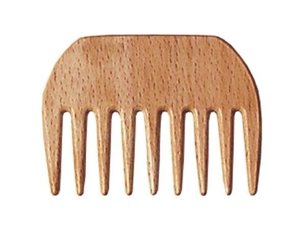 Фото - Гребінець Gorgol, Grzebień fryzjerski drewniany do rozczesywania włosówszerokie zęby