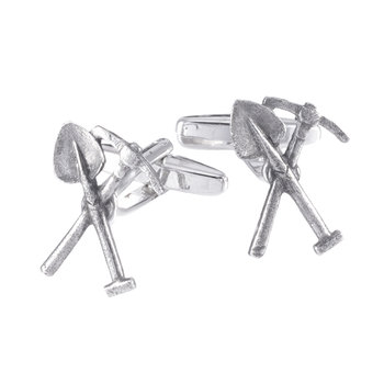 Górnicze spinki do mankietów Kilof i Łopata X2 WCL035 - Inna marka