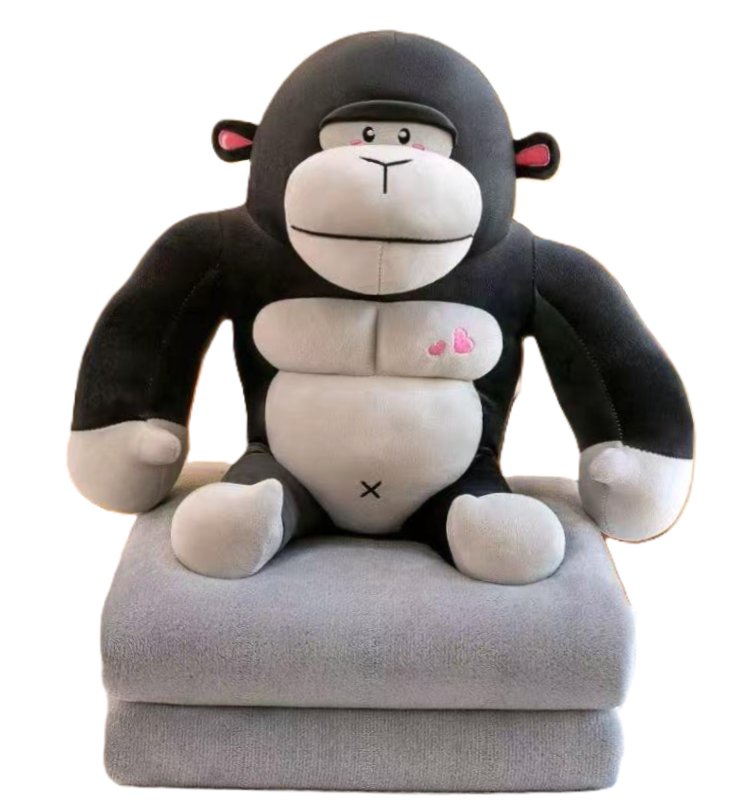 Inny producent Goryl Z Kocykiem Małpka Maskotka Zabawka Pluszowa Przytulanka 36Cm