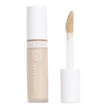 Gosh, Concealer High Coverage, Mocno kryjący korektor z aplikatorem, 002 Ivory, 6ml - Gosh
