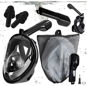 Gotel L21B1 Maska Do Snorkelingu Nurkowania Z Rurką I Uchwytem Do Kamer Sportowych - Zakręcony Koszyk