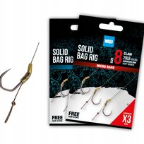 GOTOWE PRZYPONY BEZZADZIOROWE NASH SOLID BAG RIG BARBLESS R. 8