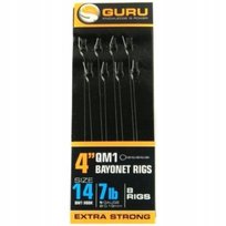 GOTOWE PRZYPONY GURU QM1 WITH BAYONET RIGS 10 CM 0.19 MM - R.14