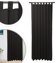 Gotowe Zasłony 145x200 Półzaciemniająca Zasłona Polski Producent CZARNY