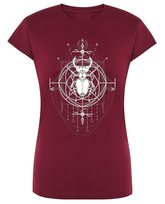 Gotycki t-shirt nadruk Chrząszcz Magia r.L