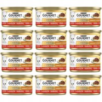 Gourmet Gold Karma dla kota Sauce Delight z wołowiną 85 g x 12 sztuk