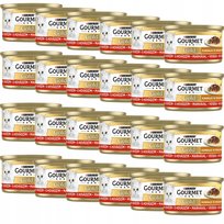 Gourmet Gold Karma dla kota Sauce Delight z wołowiną 85 g x 24 sztuki