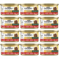 Gourmet Gold Karma dla kotów Succulent Delights z wołowiną 85 g x 12 sztuk