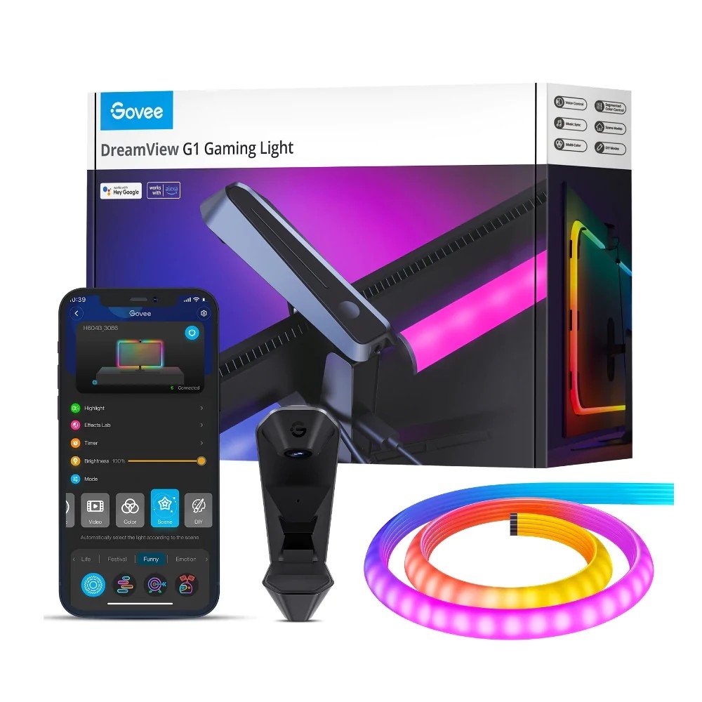 Govee H604B Dreamview G1 Oświetlenie LED RGBIC, Wi-Fi, Alexa, Google