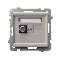 GPA-1RF/m/82 SONATA Gniazdo antenowe typu F pojedyncze kaszmir GPA-1RF/m/82