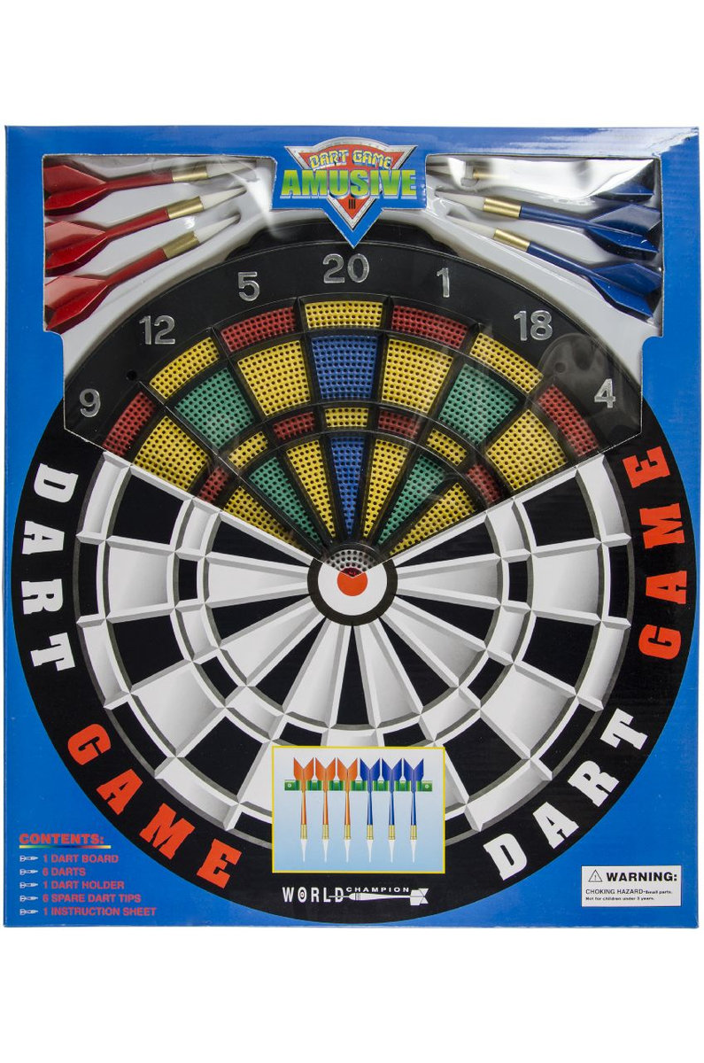 Gra Dart (Tarcza + 6 Strzałek ) - Średnica 36 Cm - Kemis - House of ...