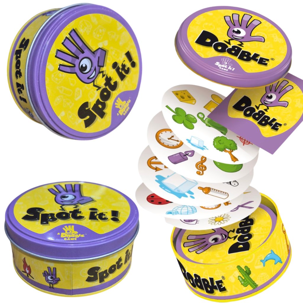 Gra Dobble Spot It Karciana Na Spostrzegawczość Refleks Karty Towarzyska