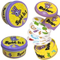 Gra Dobble Spot It Karciana  Na Spostrzegawczość Refleks Karty Towarzyska