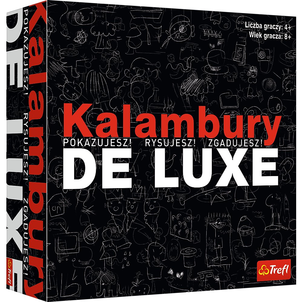 Gra Kalambury De Luxe Trefl Pokazujesz rysujesz zgadujesz Towarzyska, Gra planszowa-Zdjęcie-0
