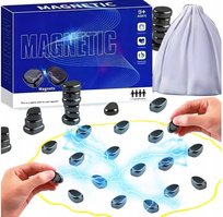 GRA KAMIENIE MAGNETYCZNE gra planszowa strategiczna KAMIENIE SZACHY 40szt.