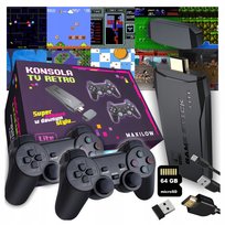 GRA KONSOLA RETRO HDMI GAME BOX 20 000 GIER TV EMULATOR TELEWIZYJNA 2 PADY