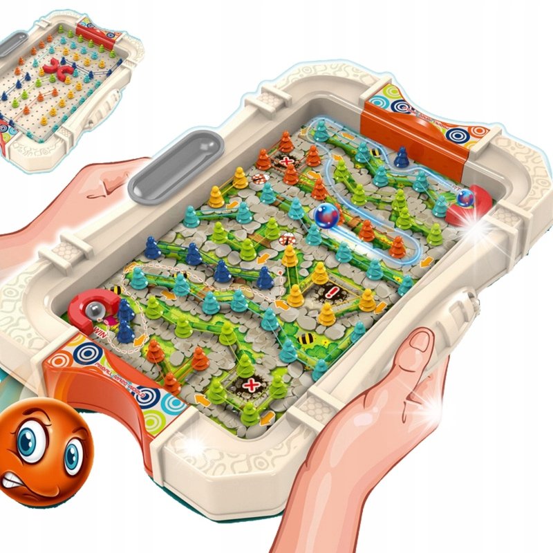 Gra Logiczna Budowanie Kolorowego Labiryntu Prowadzenie Piłeczki Przez ...