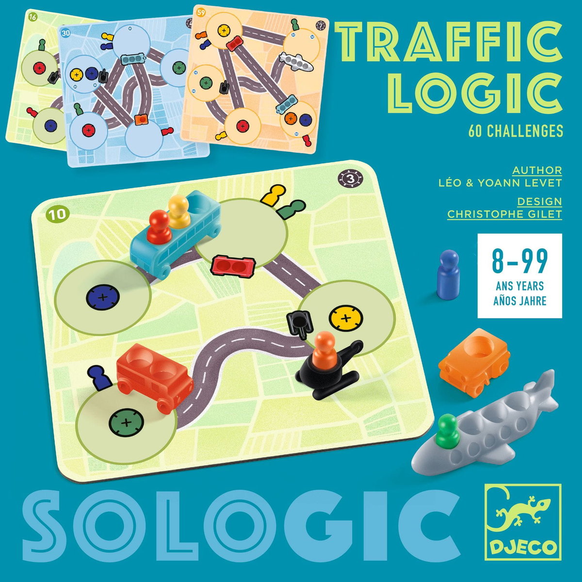 Фото - Розвивальна іграшка Djeco Traffic Logic, gra logiczna, 