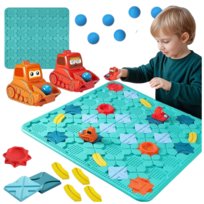 Gra Logiczna dla Dzieci Tor Przeszkód Plansza Koparki Zabawka Edukacyjna 3+