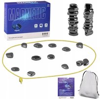 GRA MAGNETYCZNA W SZACHY KAMIENIE MAGNETYCZNE GRA EDUKACYJNA ZESTAW 40 Kul