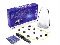 GRA MAGNETYCZNE KAMIENIE 40 szt EDUKACYJNA DLA DZIECI MAGNETYCZNA W SZACHY